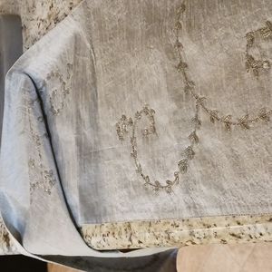 Beaded dresser or table cloth